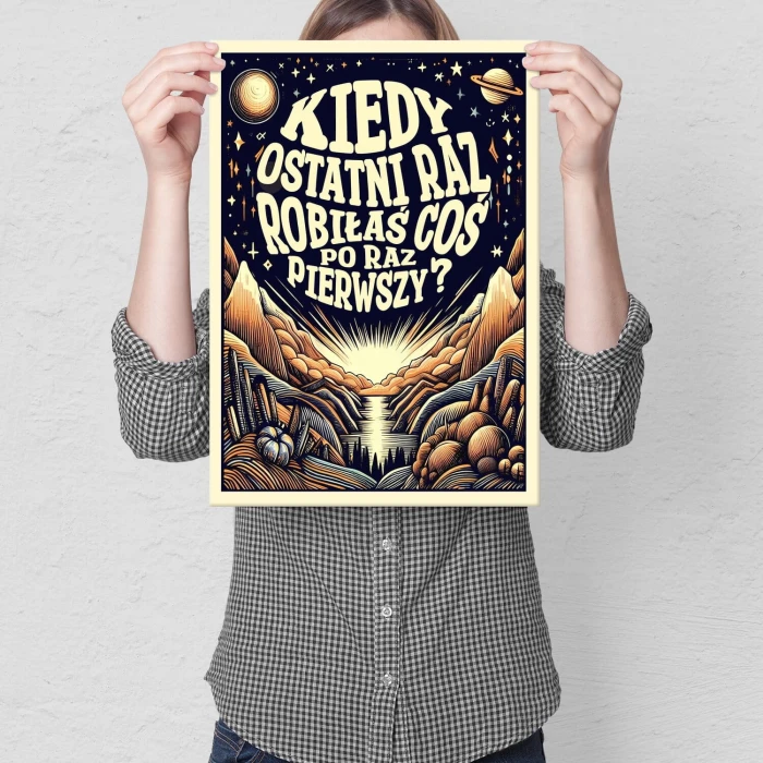 Poster metal po raz pierwszy ona księżyc gift