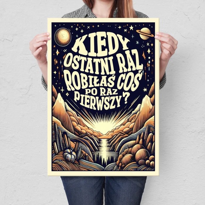 Poster metal po raz pierwszy ona księżyc gift