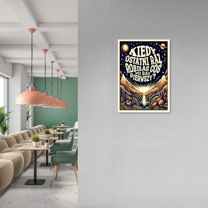 Poster metal po raz pierwszy ona księżyc gift