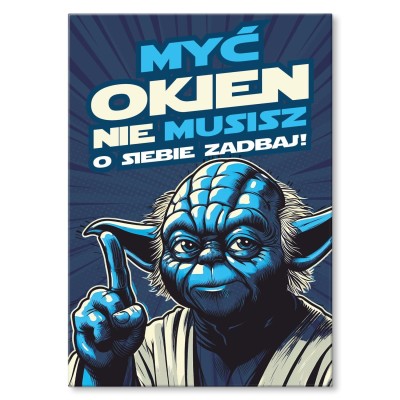 Poster metal myć okien nie musisz gift