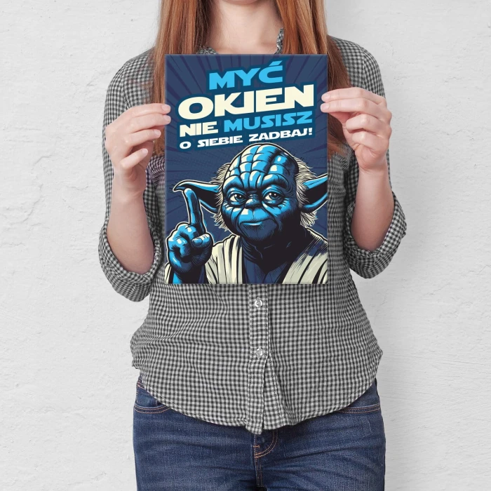 Poster metal myć okien nie musisz gift