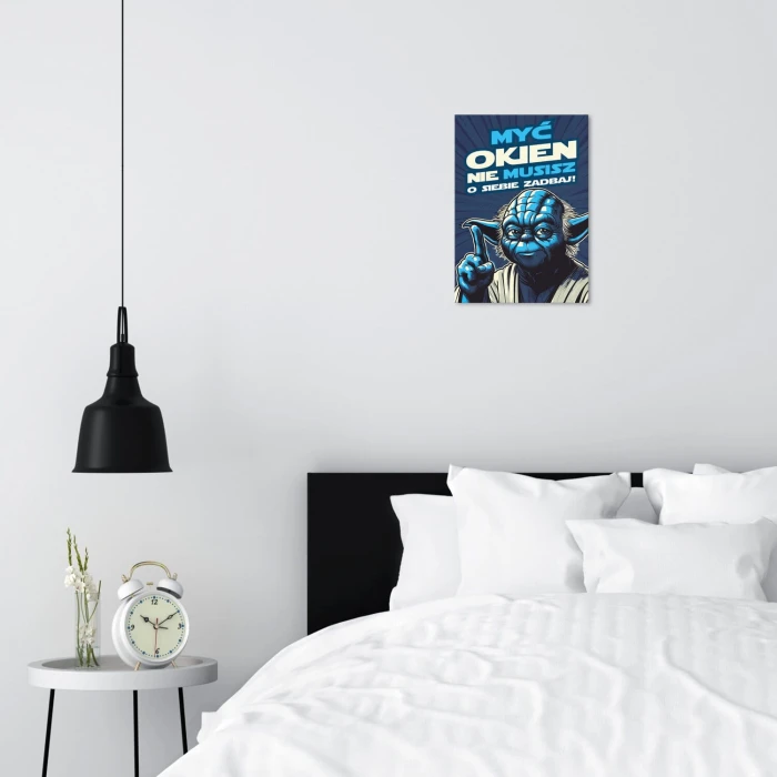 Poster metal myć okien nie musisz gift
