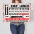 Poster metal zasady garażu pozioma gift
