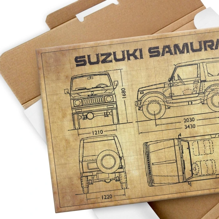 Poster metal suzuki samurai tech gift