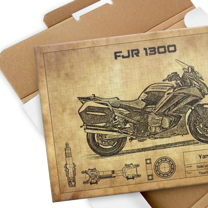 Plakat metalowy Yamaha FJR 1300 Prezent