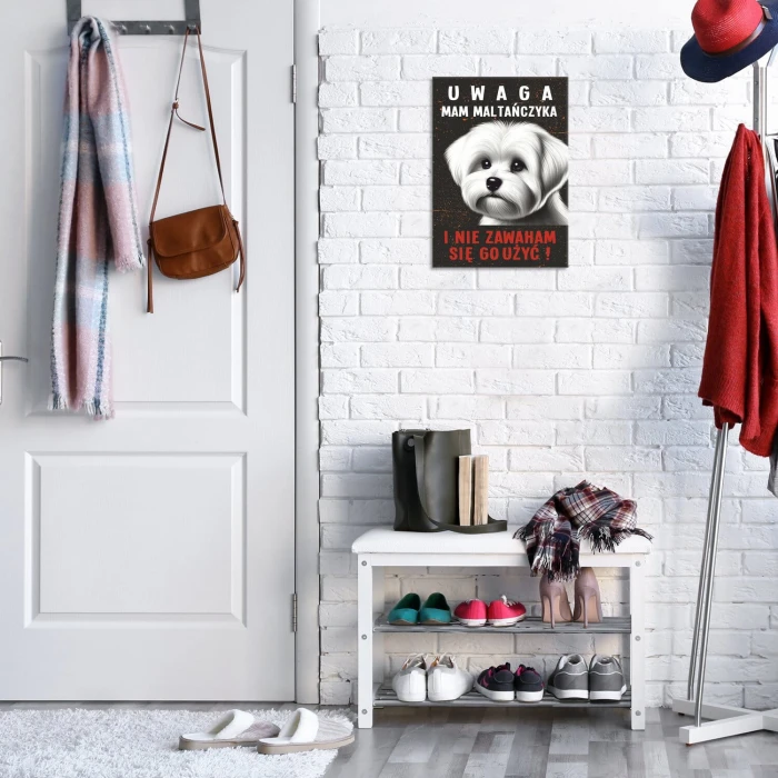 Poster metal mam maltańczyka gift