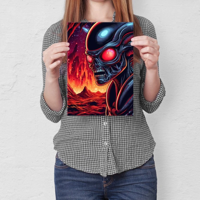 Poster metal alien I gift