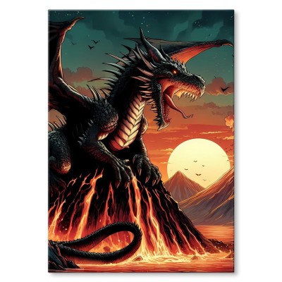 Plakat metalowy dragon I Prezent