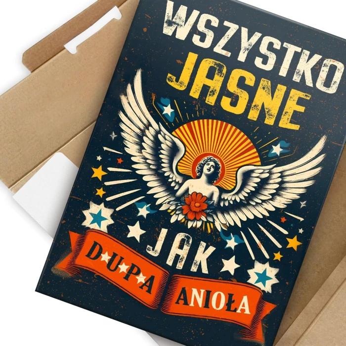 Poster metal dupa anioła gift