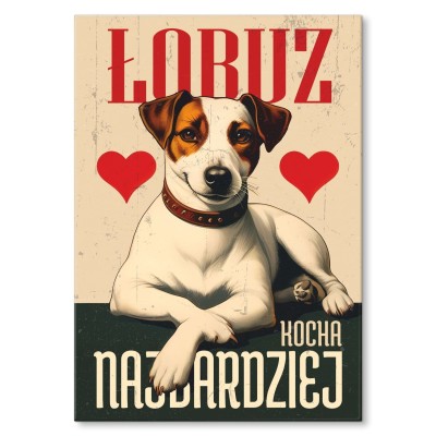 Poster metal łobuz Jack Russell gift