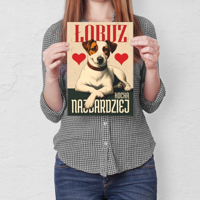 Plakat metalowy łobuz Jack Russell Prezent