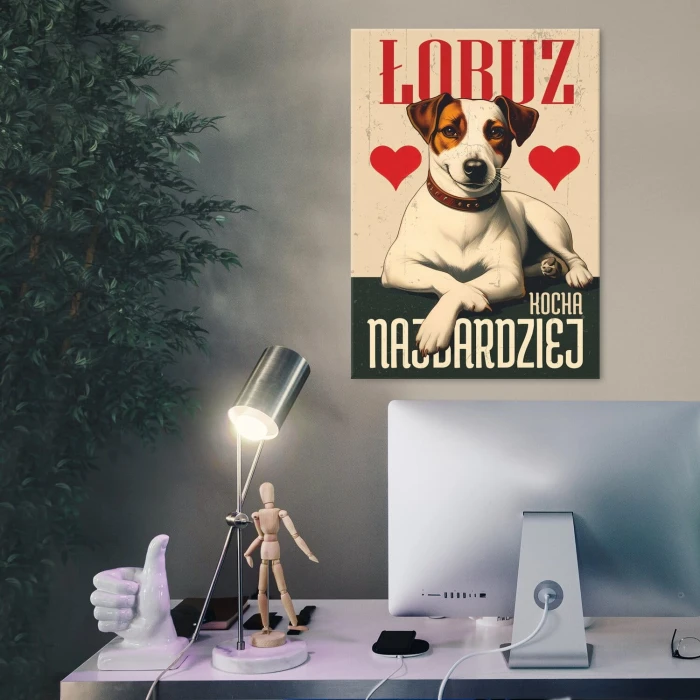 Plakat metalowy łobuz Jack Russell Prezent