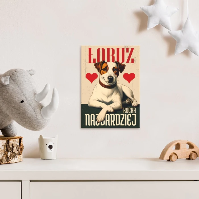 Poster metal łobuz Jack Russell gift