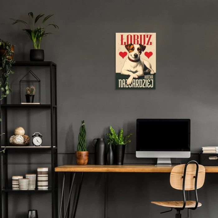 Plakat metalowy łobuz Jack Russell Prezent
