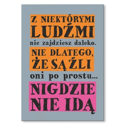 Poster metal z niektórymi ludźmi gift