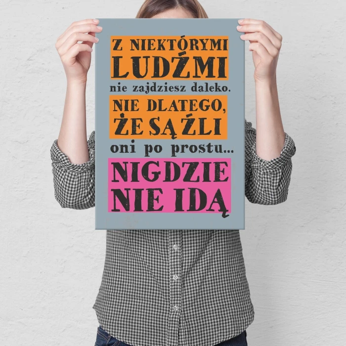 Plakat metalowy z niektórymi ludźmi Prezent