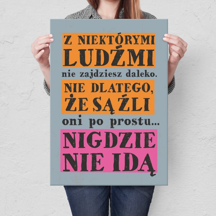 Poster metal z niektórymi ludźmi gift