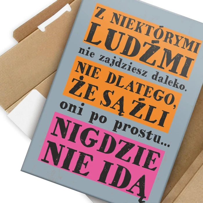 Poster metal z niektórymi ludźmi gift
