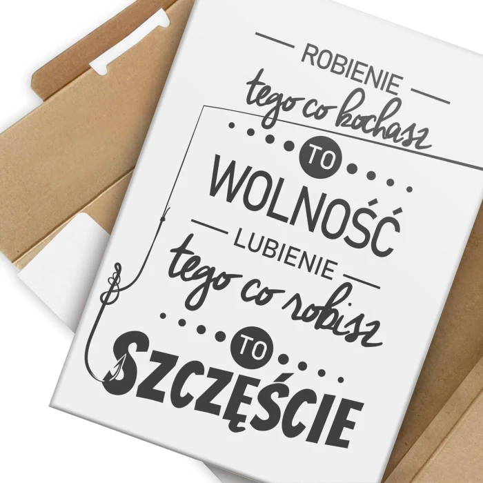 Plakat metalowy robienie tego co kochasz Prezent