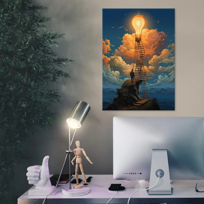 Poster metal cel jest jasny gift
