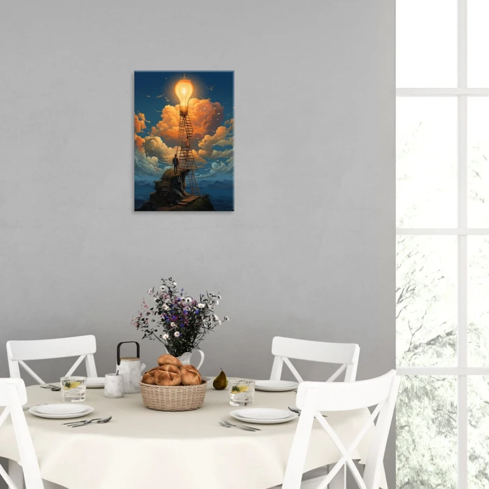 Poster metal cel jest jasny gift