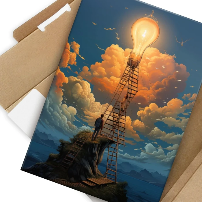 Poster metal cel jest jasny gift