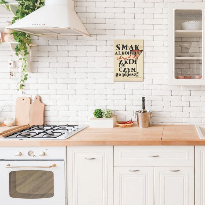 Plakat metalowy smak alkoholu Prezent