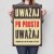 Poster metal uważaj po prostu gift