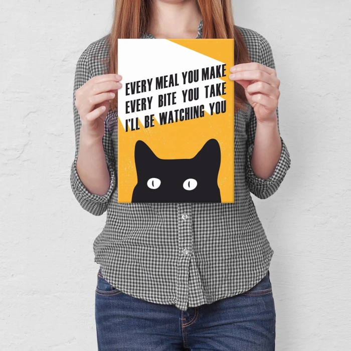 Poster metal every meal kot gift