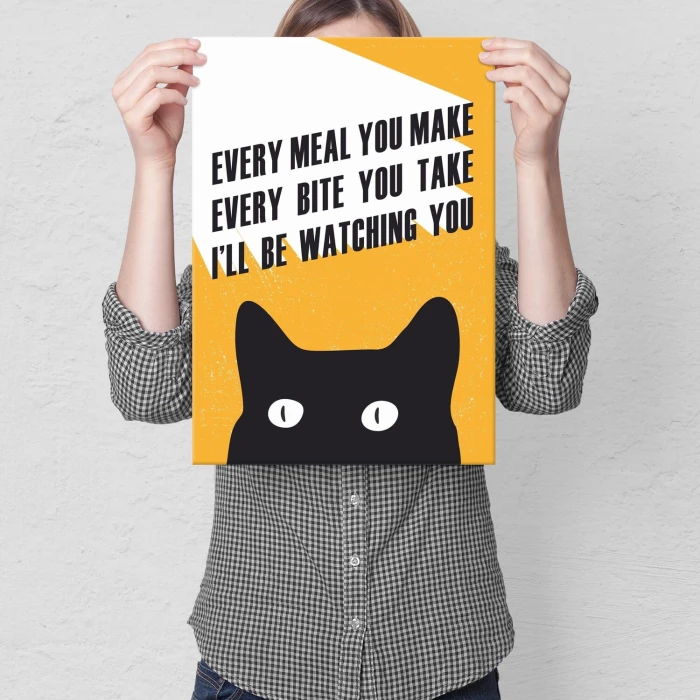 Poster metal every meal kot gift