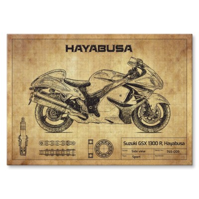 Poster metal Suzuki Hayabusa gift
