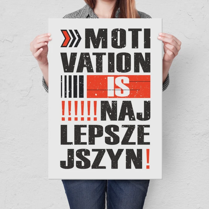 Poster metal motivation gift