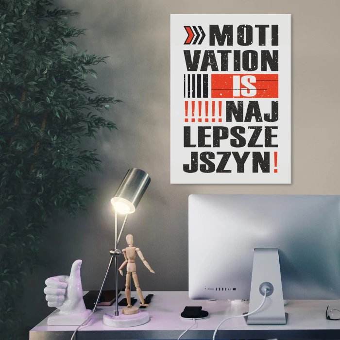 Plakat metalowy motivation Prezent
