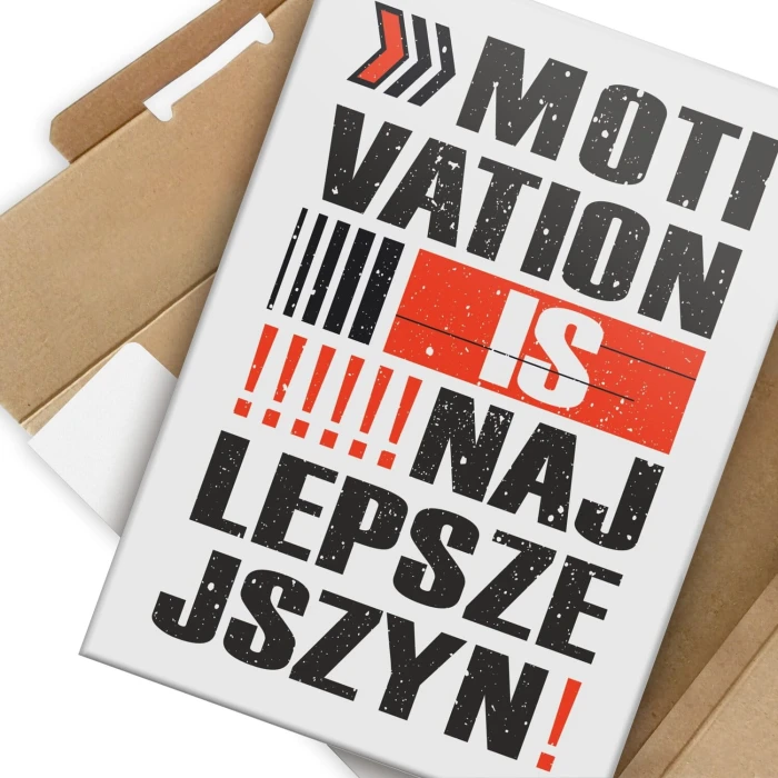 Plakat metalowy motivation Prezent