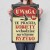 Poster metal tu pracują kobiety gift