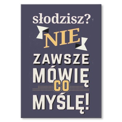 Poster metal słodzisz gift