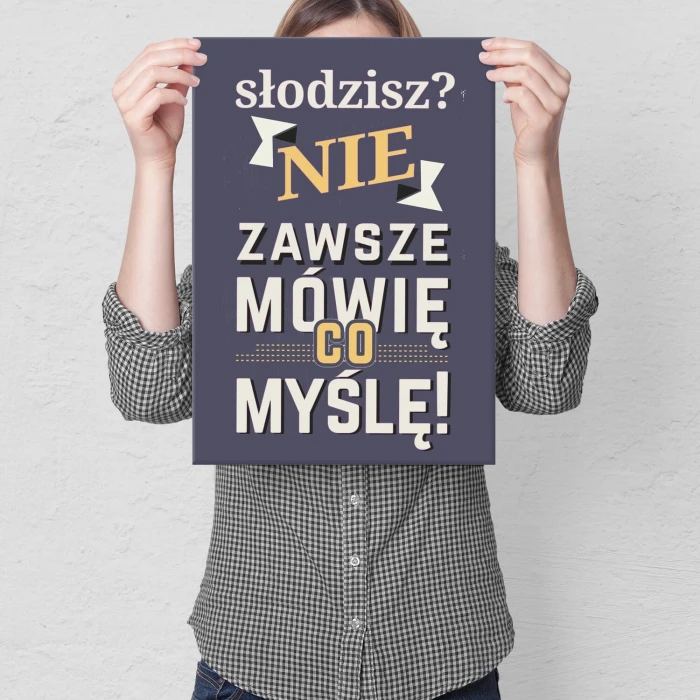 Plakat metalowy słodzisz Prezent