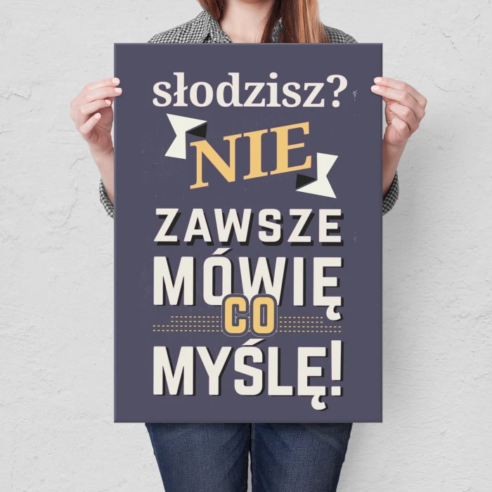 Plakat metalowy słodzisz Prezent