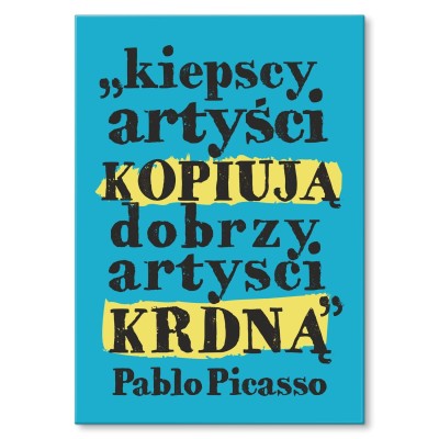 Plakat metalowy Pablo Picasso Prezent