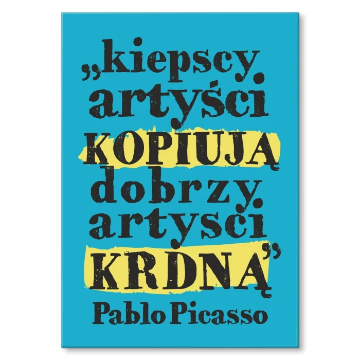 Poster metal Pablo Picasso gift