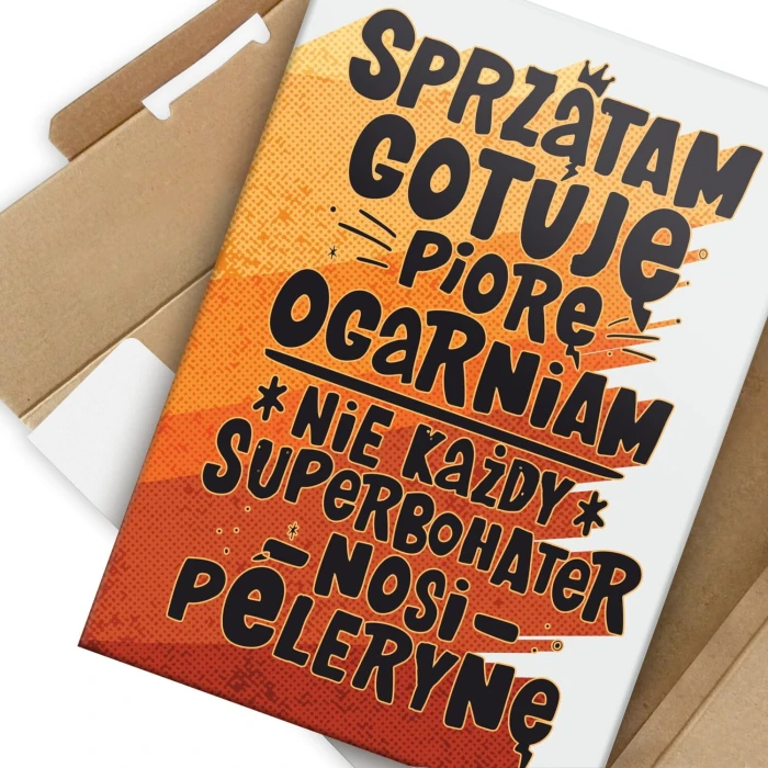 Plakat metalowy SUPERBOHATER Prezent