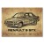 Plakat metalowy Renault 9 GTX Prezent