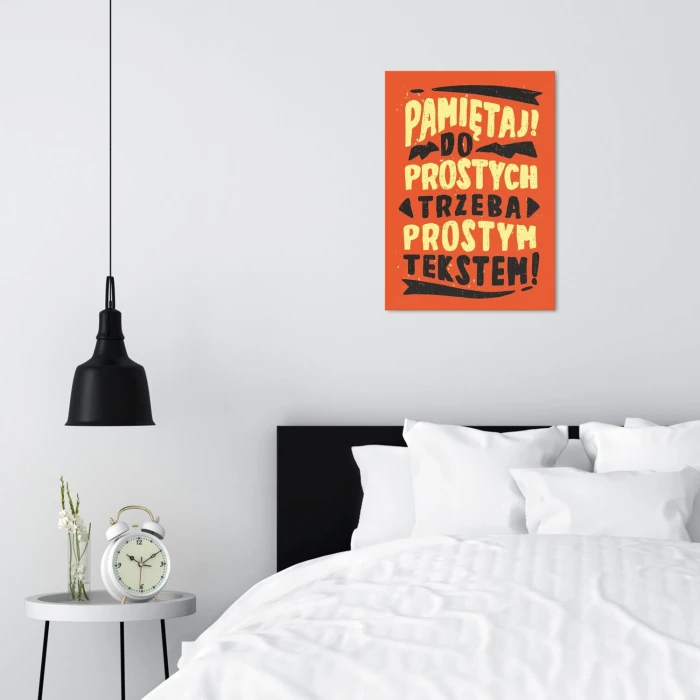 Poster metal DO PROSTYCH gift
