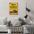 Poster metal bmw black garaż gift
