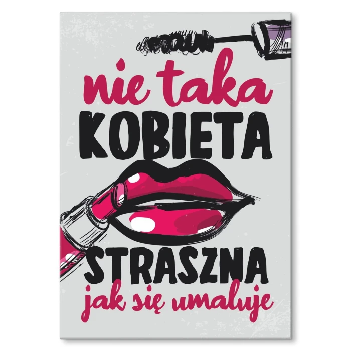 Plakat metalowy nie taka straszna Prezent