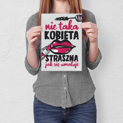 Plakat metalowy nie taka straszna Prezent
