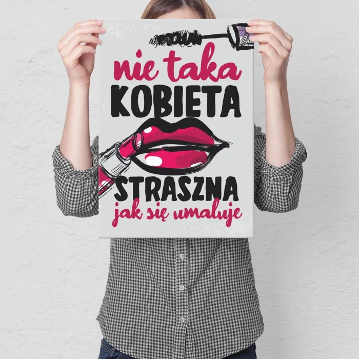 Plakat metalowy nie taka straszna Prezent