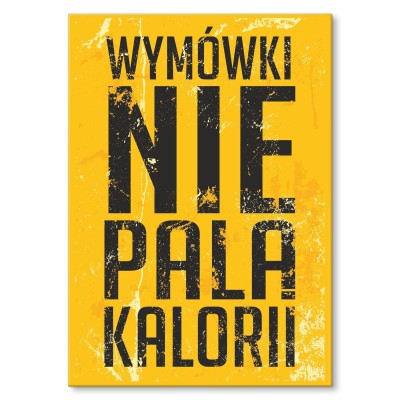 Poster metal wymówki gift
