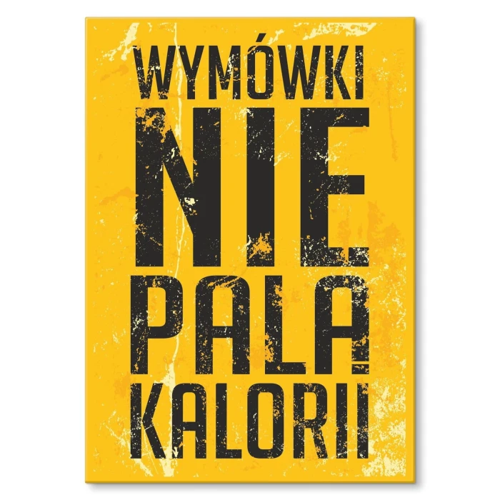 Poster metal wymówki gift
