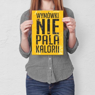 Plakat metalowy wymówki Prezent